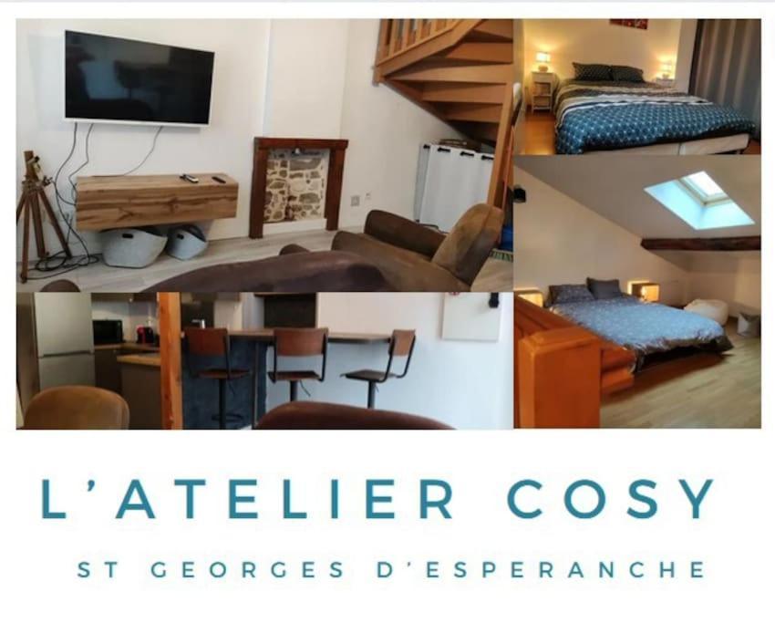 L'Atelier Cosy - Maison De Village Atypique Saint-Georges-d'Esperanche Eksteriør bilde